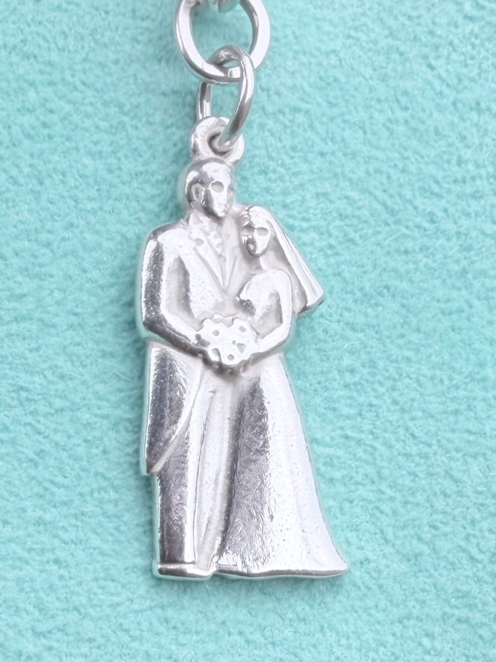 James Avery Married Couple Bride Groom Charm Pendant Silver